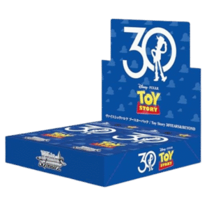 Toy Story 30 YEARS & BEYOND Weiss Schwarz celebra il 30° anniversario della saga Pixar con un set emozionante ricco di illustrazioni tratte dai film. Booster box da 12 pacchetti, carte rare da collezione, artwork esclusivi e personaggi iconici come Woody, Buzz, Jessie, Rex e Bo Peep. Un omaggio indimenticabile per fan e collezionisti Disney-Pixar.