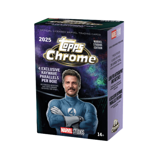 Topps Chrome Marvel studio value box 2025