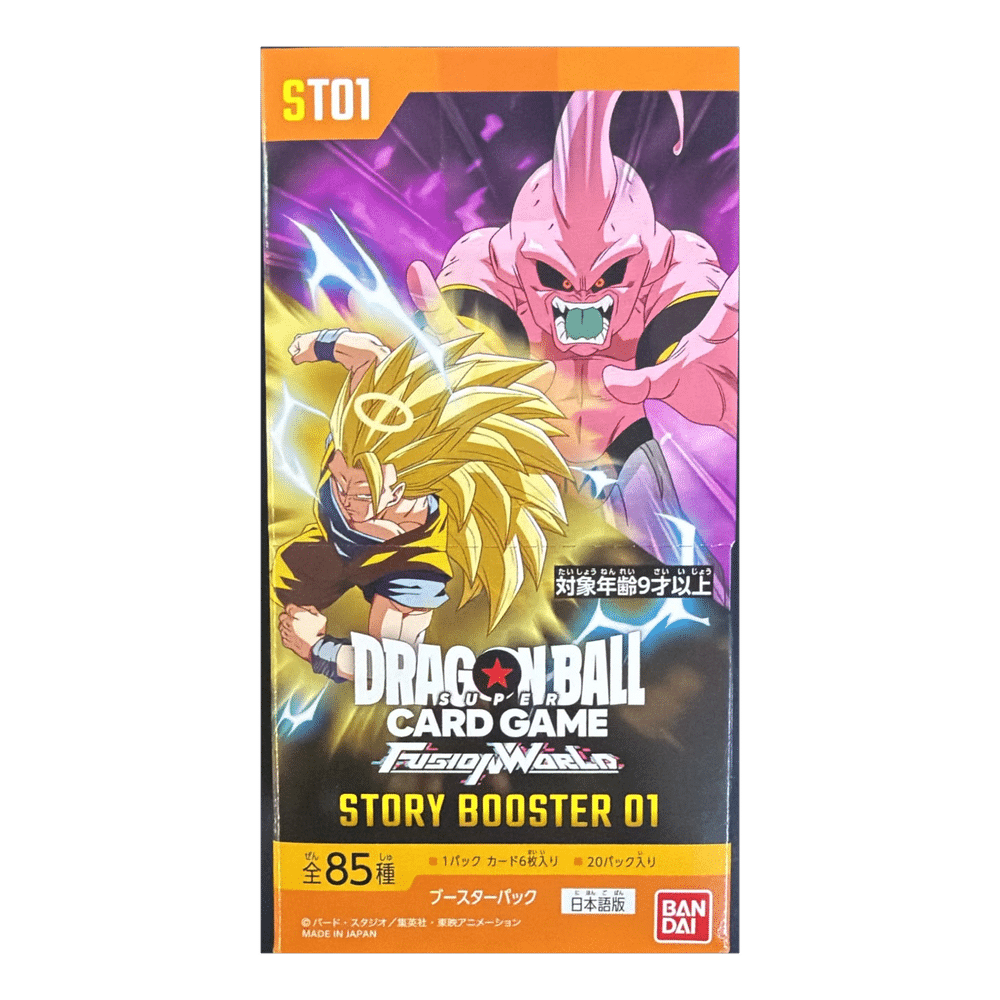 Box Dragon Ball Super Card Game Fusion World Story Booster 01 ST01 giapponese da 20 bustine